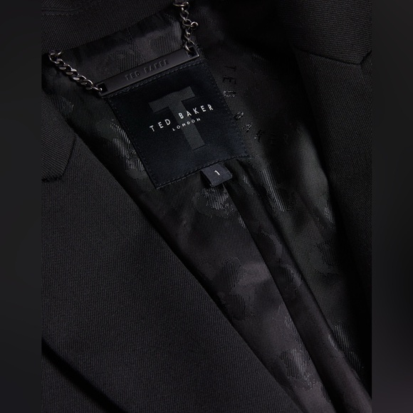 NWT Ted Baker Philiya Peplum Waist Suit Jacket Black - Picture 6 of 7